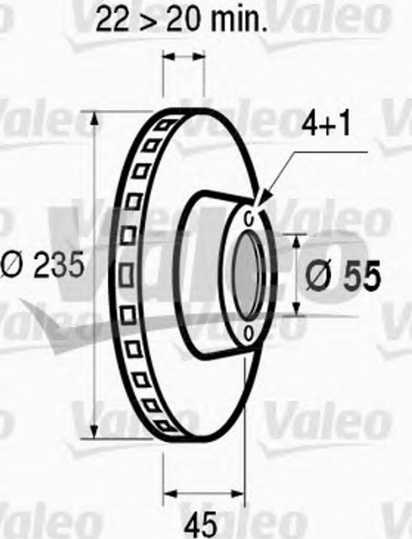 Valeo 186448 - Bremžu diski ps1.lv