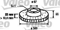 Valeo 186465 - Bremžu diski ps1.lv