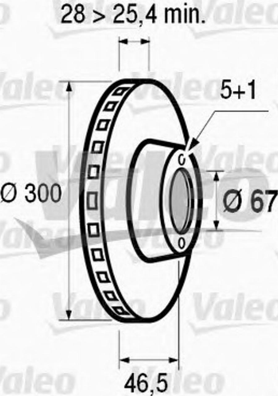 Valeo 186468 - Bremžu diski ps1.lv