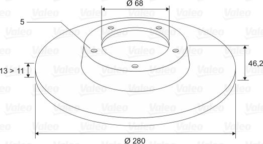 Valeo 186408 - Bremžu diski ps1.lv