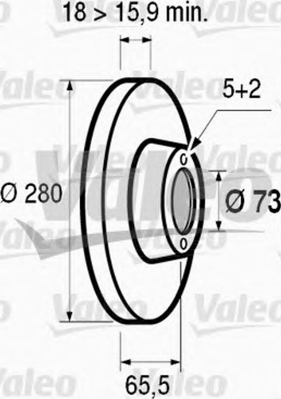 Valeo 186417 - Bremžu diski ps1.lv