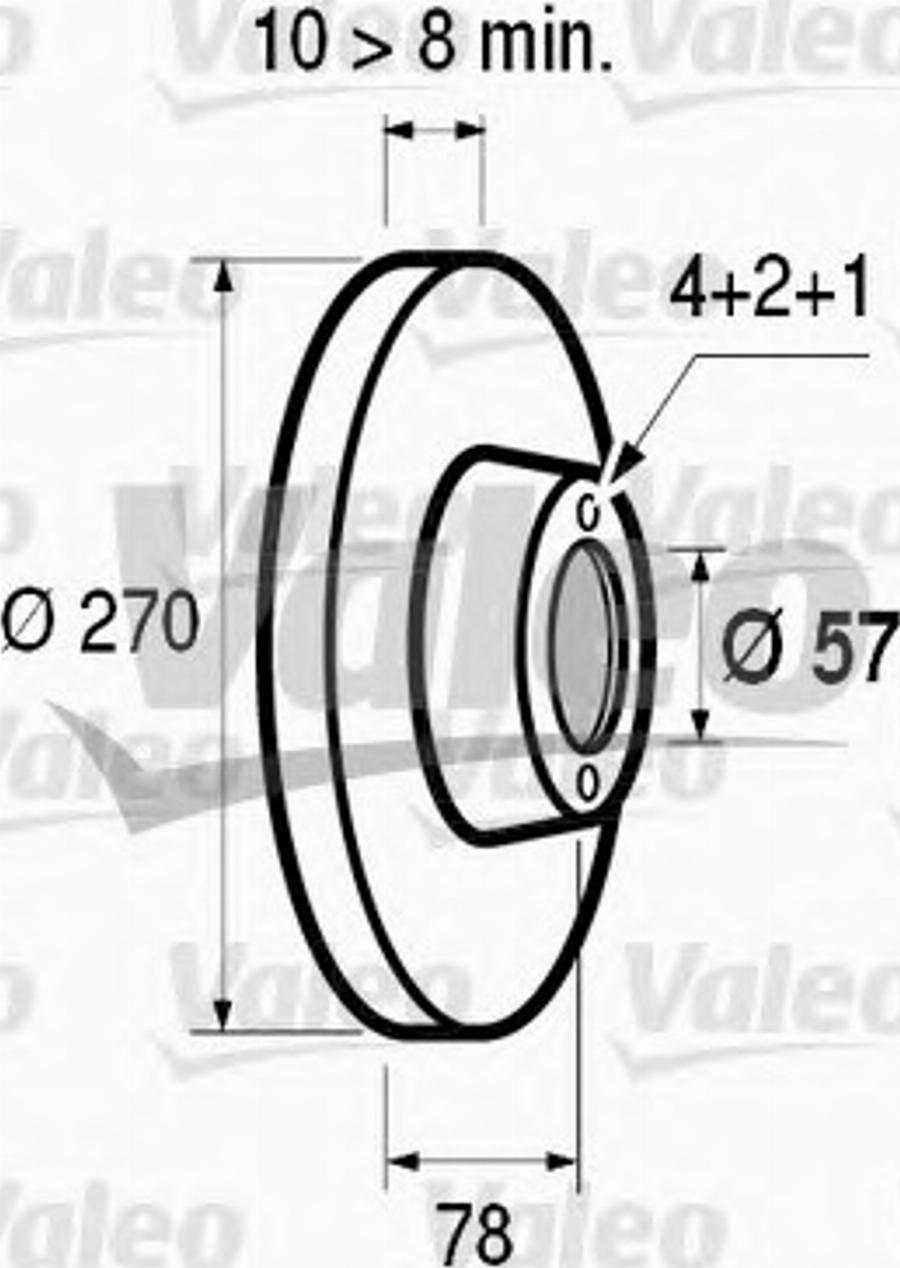 Valeo 186489 - Bremžu diski ps1.lv