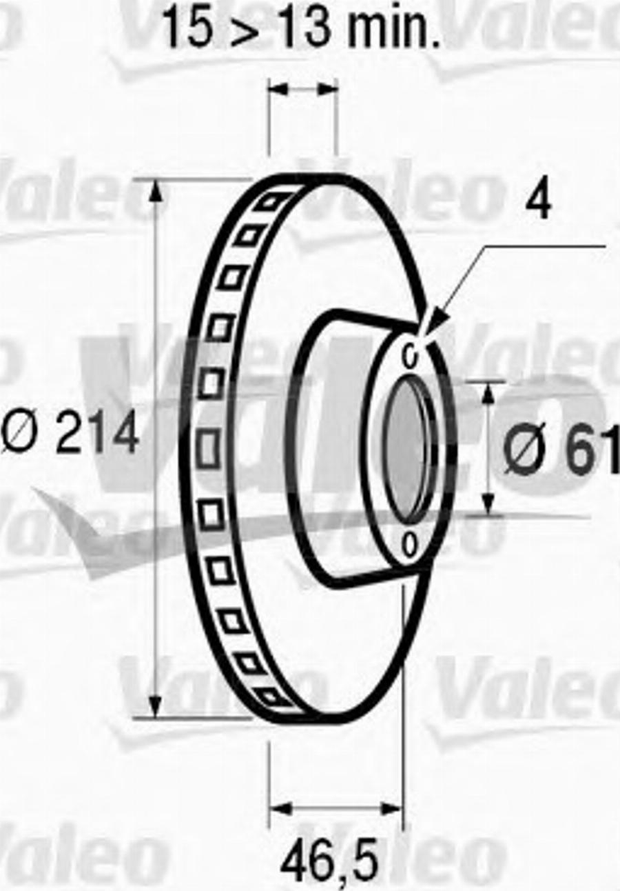 Valeo 186486 - Bremžu diski ps1.lv