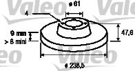 Valeo 186432 - Bremžu diski ps1.lv