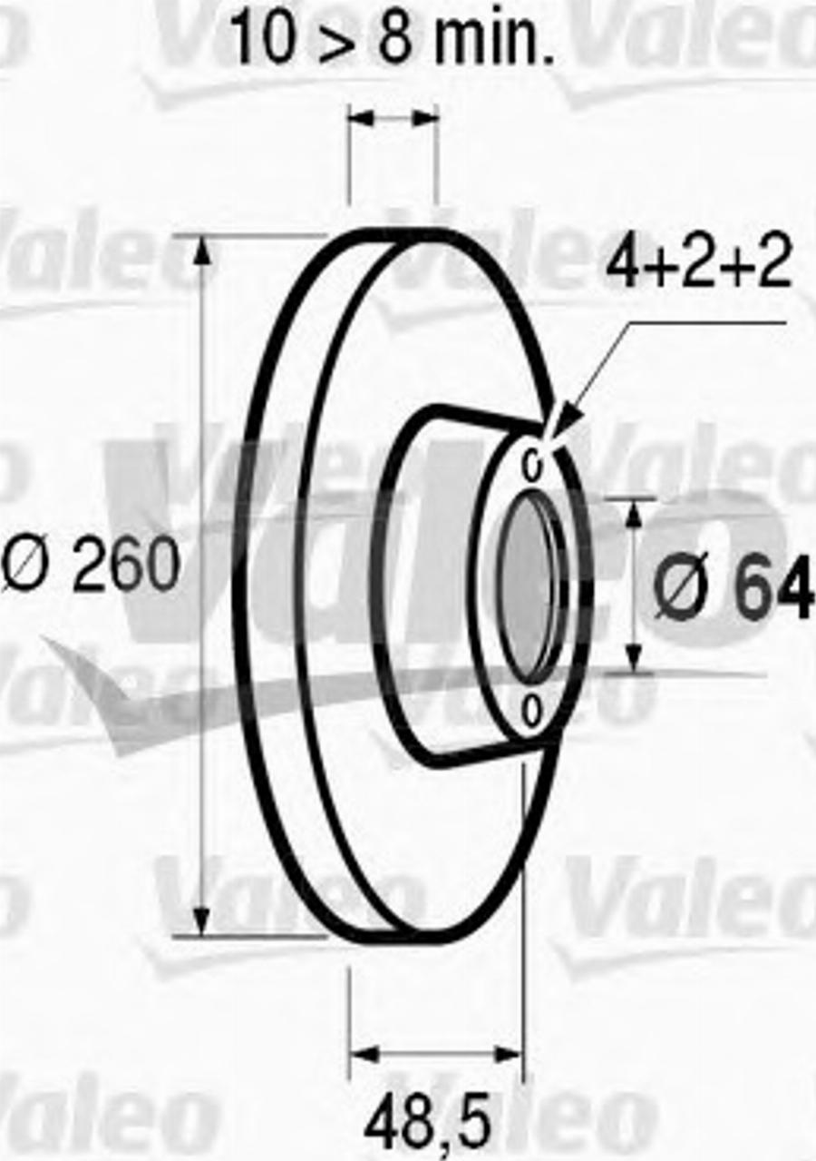 Valeo 186437 - Bremžu diski ps1.lv