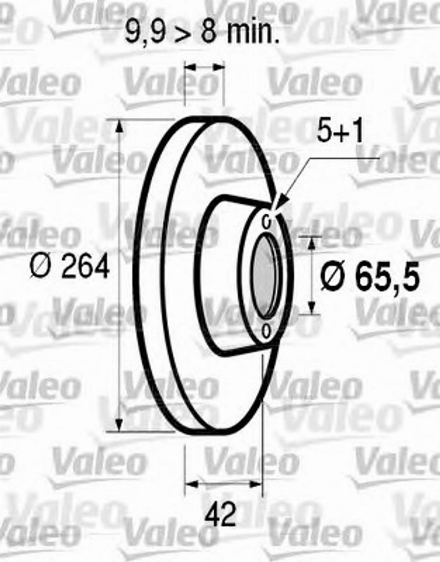 Valeo 186 595 - Bremžu diski ps1.lv