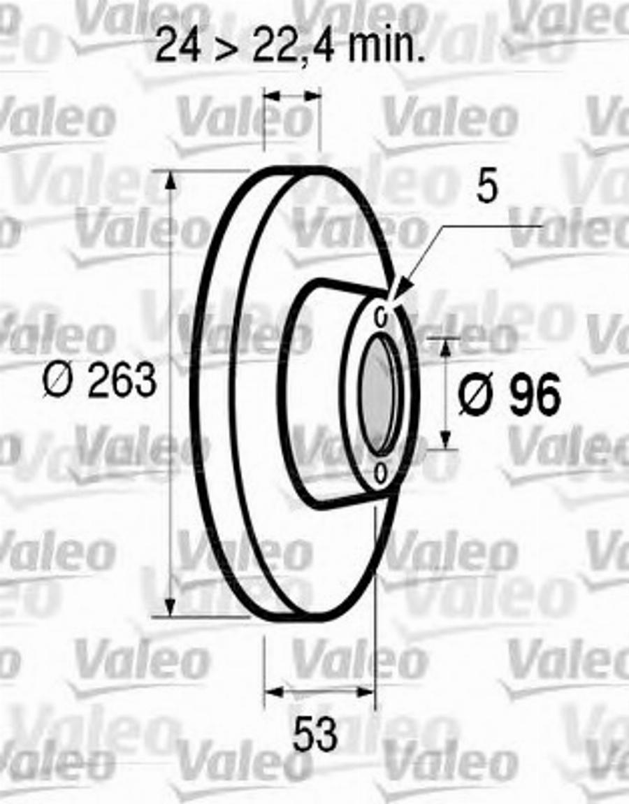 Valeo 186540 - Bremžu diski ps1.lv