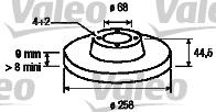 Valeo 186564 - Bremžu diski ps1.lv