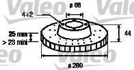 Valeo 186500 - Bremžu diski ps1.lv