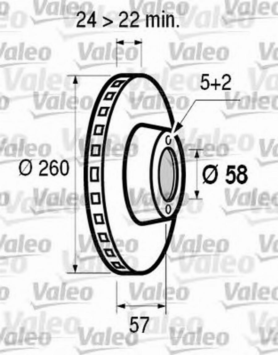 Valeo 186502 - Bremžu diski ps1.lv