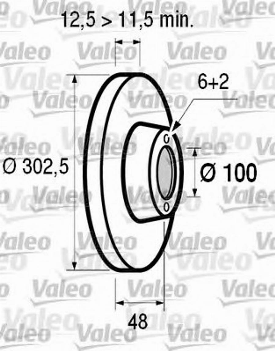 Valeo 186507 - Bremžu diski ps1.lv