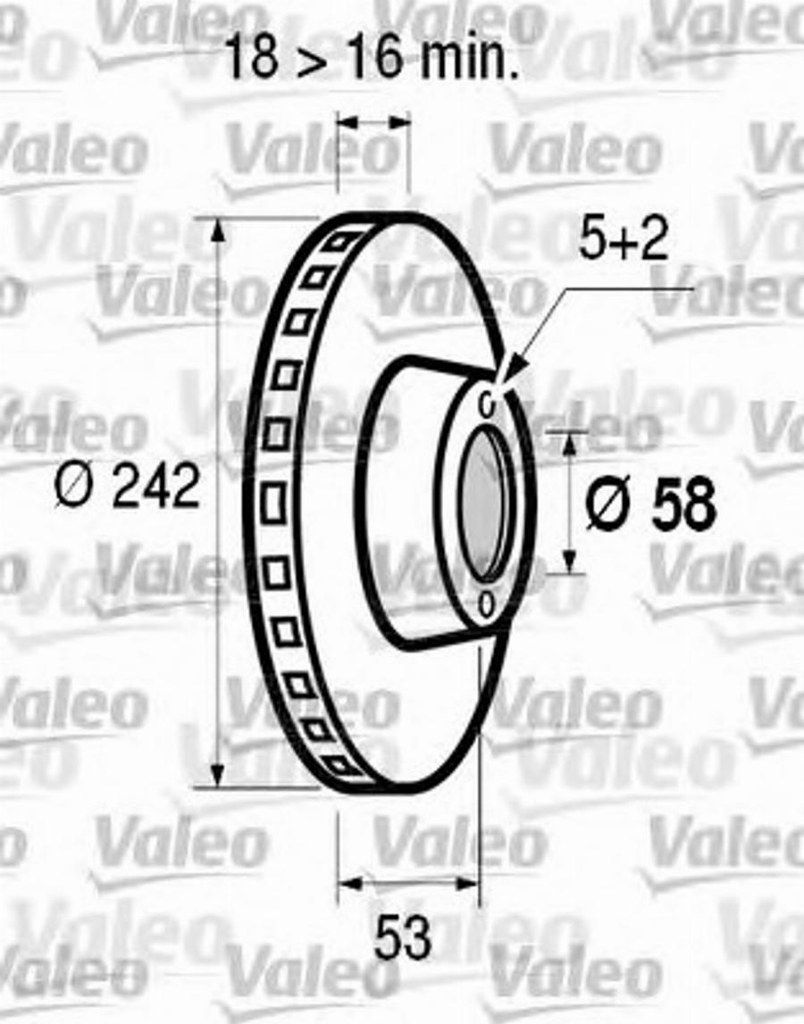 Valeo 186531 - Bremžu diski ps1.lv