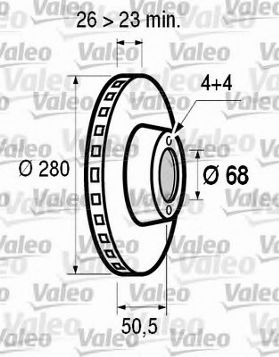 Valeo 186525 - Bremžu diski ps1.lv