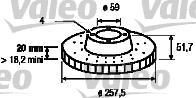 Valeo 186149 - Bremžu diski ps1.lv