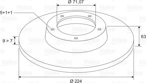 Valeo 186144 - Bremžu diski ps1.lv