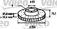 Valeo 186116 - Bremžu diski ps1.lv