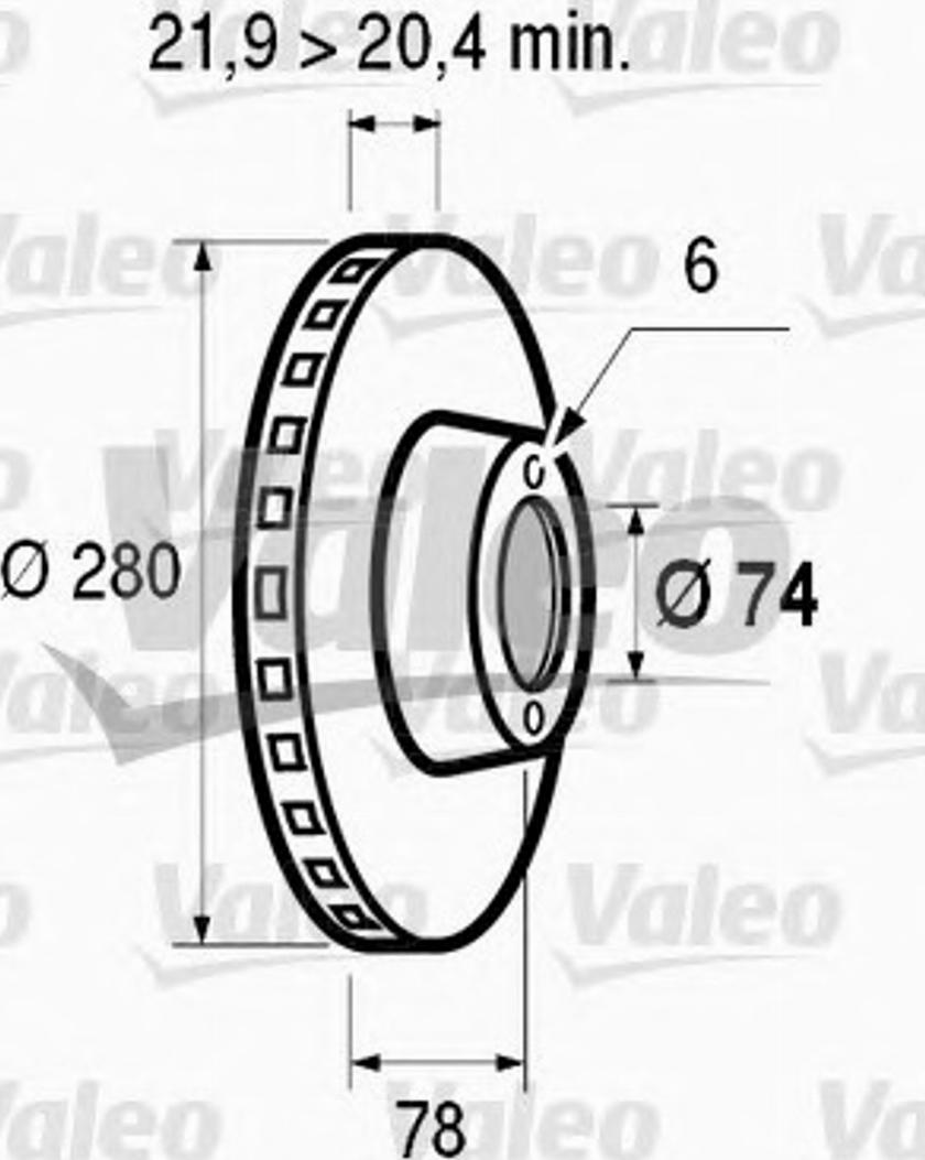 Valeo 186 120 - Bremžu diski ps1.lv