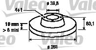 Valeo 186302 - Bremžu diski ps1.lv