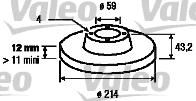 Valeo 186299 - Bremžu diski ps1.lv