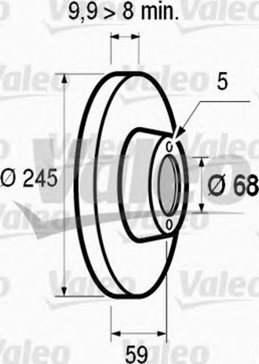 Valeo 186293 - Bremžu diski ps1.lv