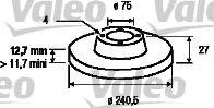 Valeo 186242 - Bremžu diski ps1.lv