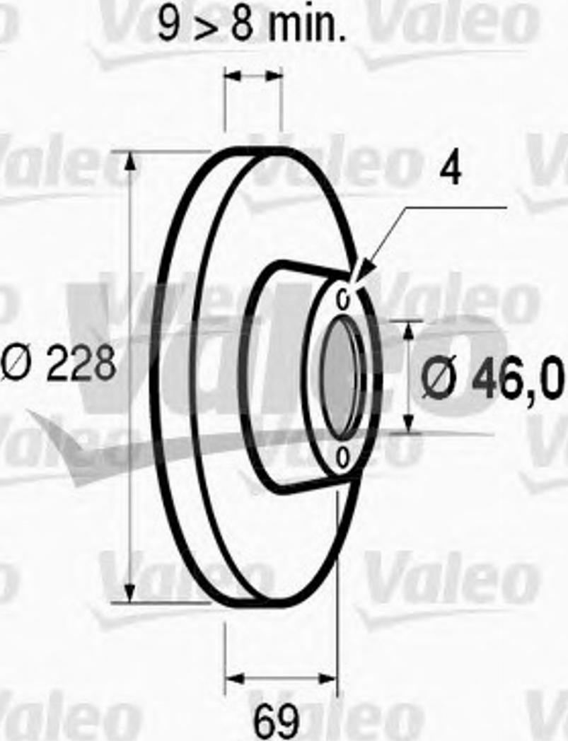 Valeo 186259 - Bremžu diski ps1.lv