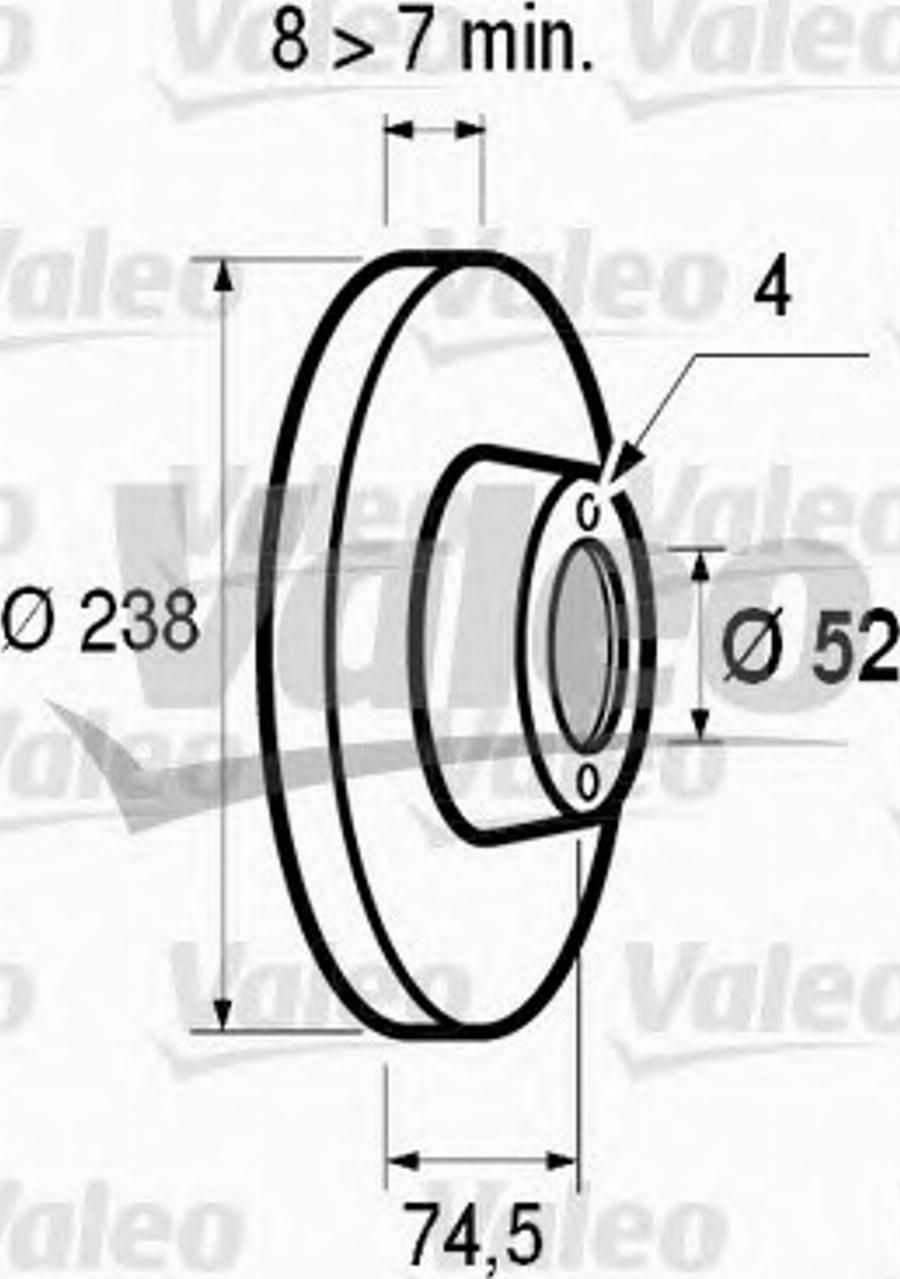 Valeo 186 217 - Bremžu diski ps1.lv