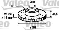 Valeo 186287 - Bremžu diski ps1.lv