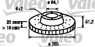 Valeo 186235 - Bremžu diski ps1.lv