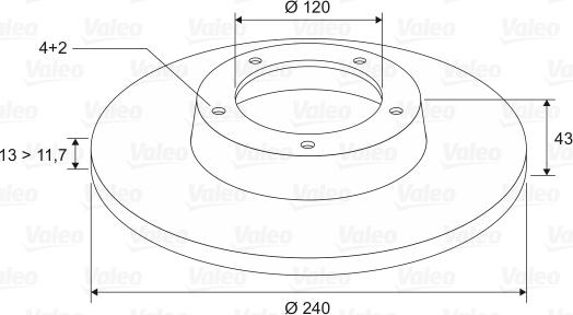 Valeo 186236 - Bremžu diski ps1.lv