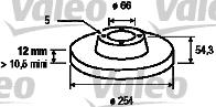 Valeo 186223 - Bremžu diski ps1.lv