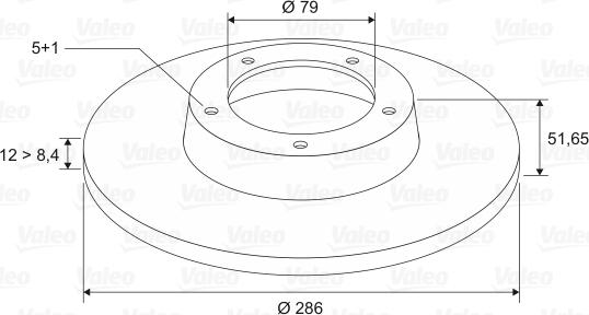 Valeo 186274 - Bremžu diski ps1.lv