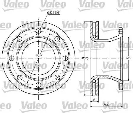 Valeo 187092 - Bremžu diski ps1.lv