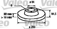 Valeo 187040 - Bremžu diski ps1.lv