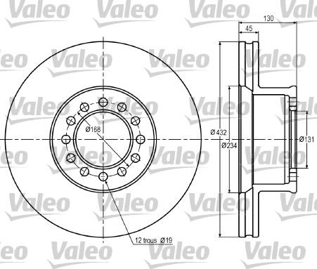 Valeo 187052 - Bremžu diski ps1.lv