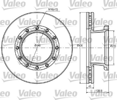 Valeo 187069 - Bremžu diski ps1.lv