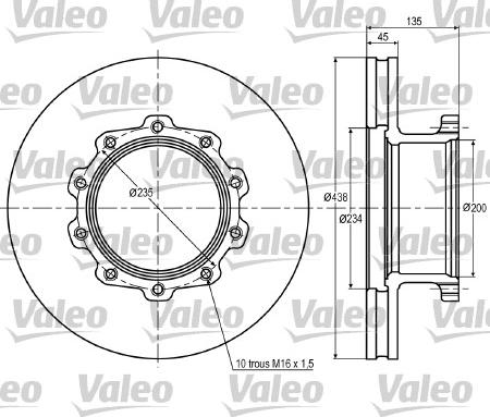 Valeo 187015 - Bremžu diski ps1.lv