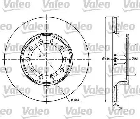 Valeo 187010 - Bremžu diski ps1.lv