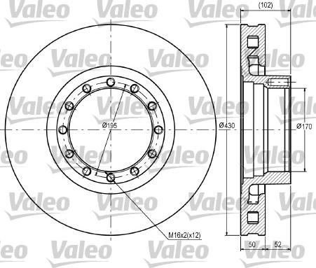 Valeo 187089 - Bremžu diski ps1.lv