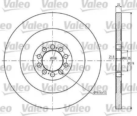 Valeo 187037 - Bremžu diski ps1.lv