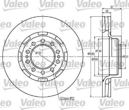 Valeo 187024 - Bremžu diski ps1.lv