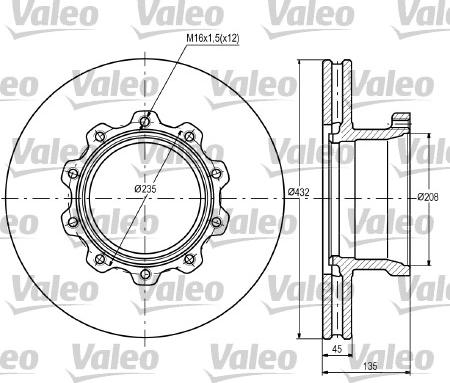 Valeo 187077 - Bremžu diski ps1.lv