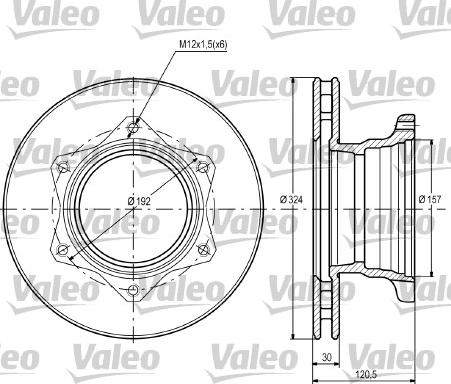 Valeo 187109 - Bremžu diski ps1.lv