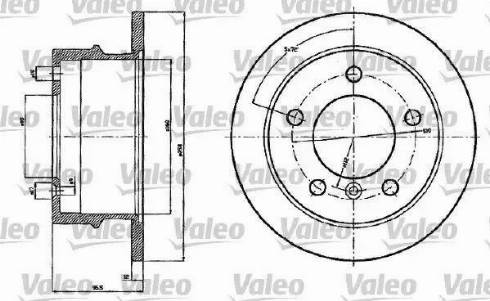 Valeo 187120 - Bremžu diski ps1.lv