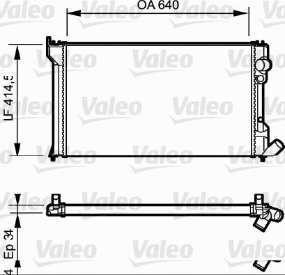 Valeo 819428 - Radiators, Motora dzesēšanas sistēma ps1.lv