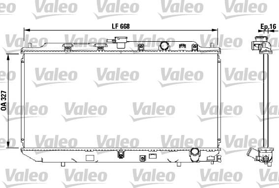 Valeo 819193 - Radiators, Motora dzesēšanas sistēma ps1.lv