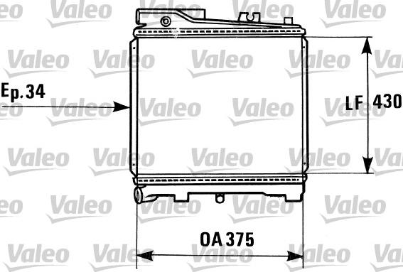 Valeo 819181 - Radiators, Motora dzesēšanas sistēma ps1.lv