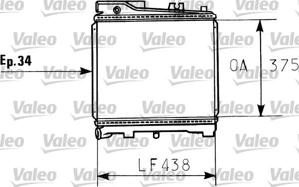 Valeo 819395 - Radiators, Motora dzesēšanas sistēma ps1.lv