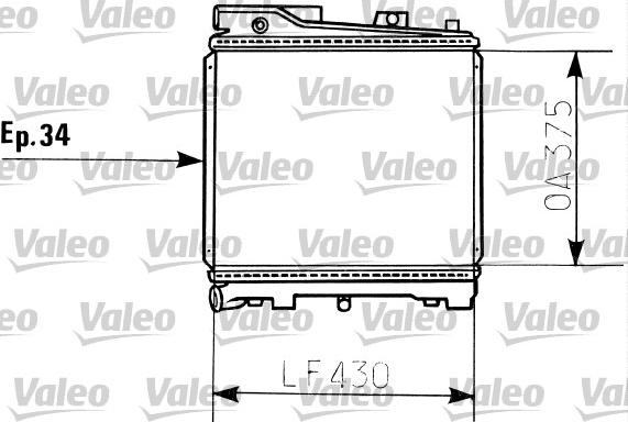 Valeo 819396 - Radiators, Motora dzesēšanas sistēma ps1.lv