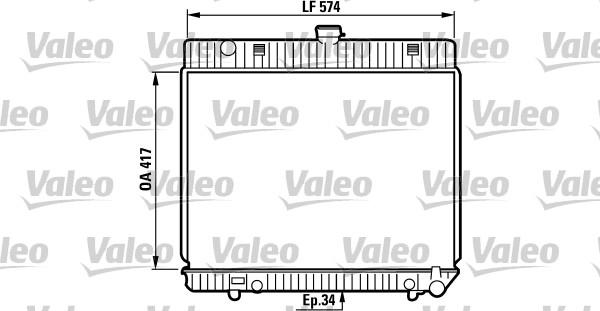 Valeo 819216 - Radiators, Motora dzesēšanas sistēma ps1.lv